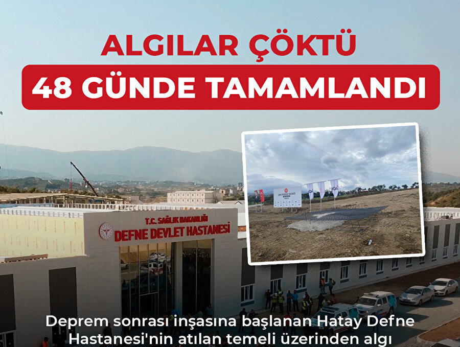 Hatay Defne Devlet Hastanesi tamamlandı