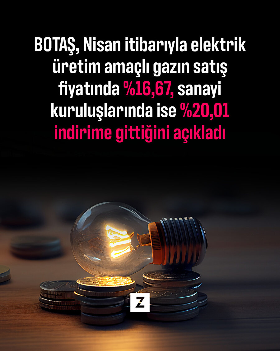 Sanayi aboneleri ve elektrik santrallerinin doğal gaz tarifesinde