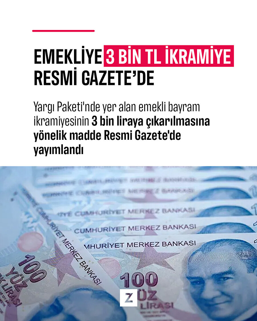 Emekli ikramiyesi kararı Resmi Gazete de