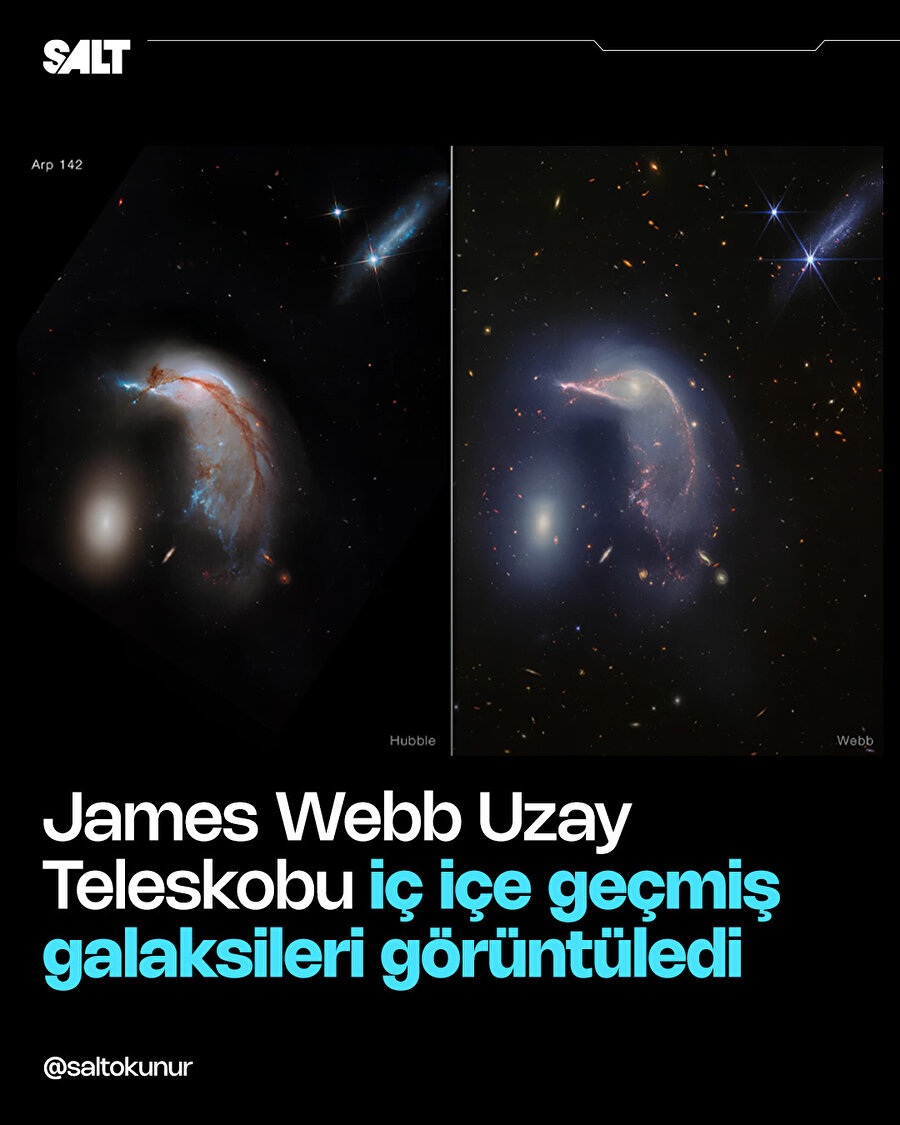 James Webb Uzay Teleskobu yeni galaksi fotoğraflarını görüntüledi