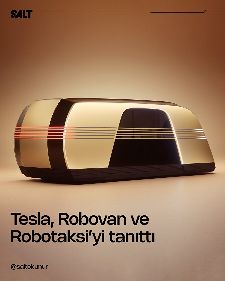 Tesla Robotaksi ve Robovan ı tanıttı