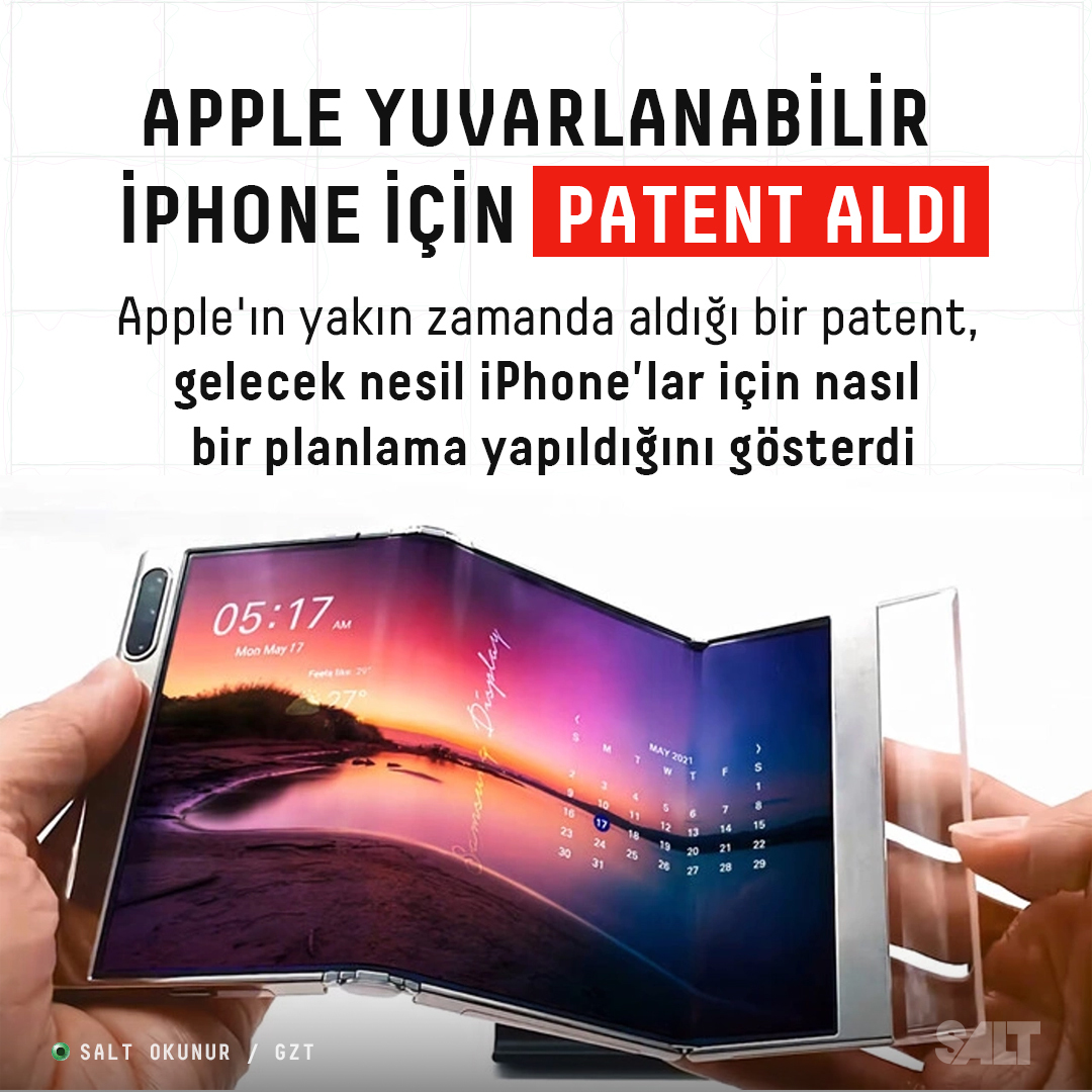 Apple Yuvarlanabilir Iphone I In Patent Ald