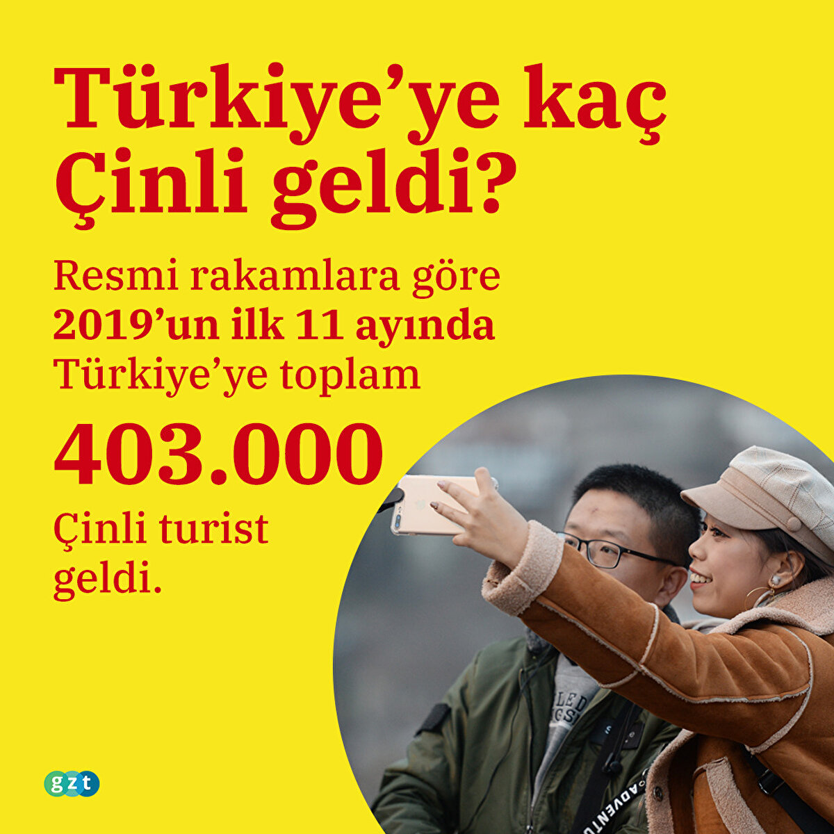 Resmi rakamlara göre 403.000 Çinli turist Türkiye'ye geldi