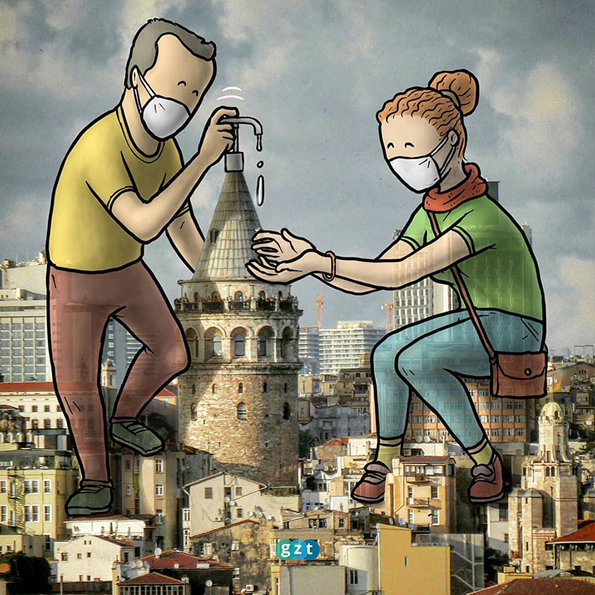 Hakan Keles'in koronavirüs temalı yaptığı çizimler 👏🏻