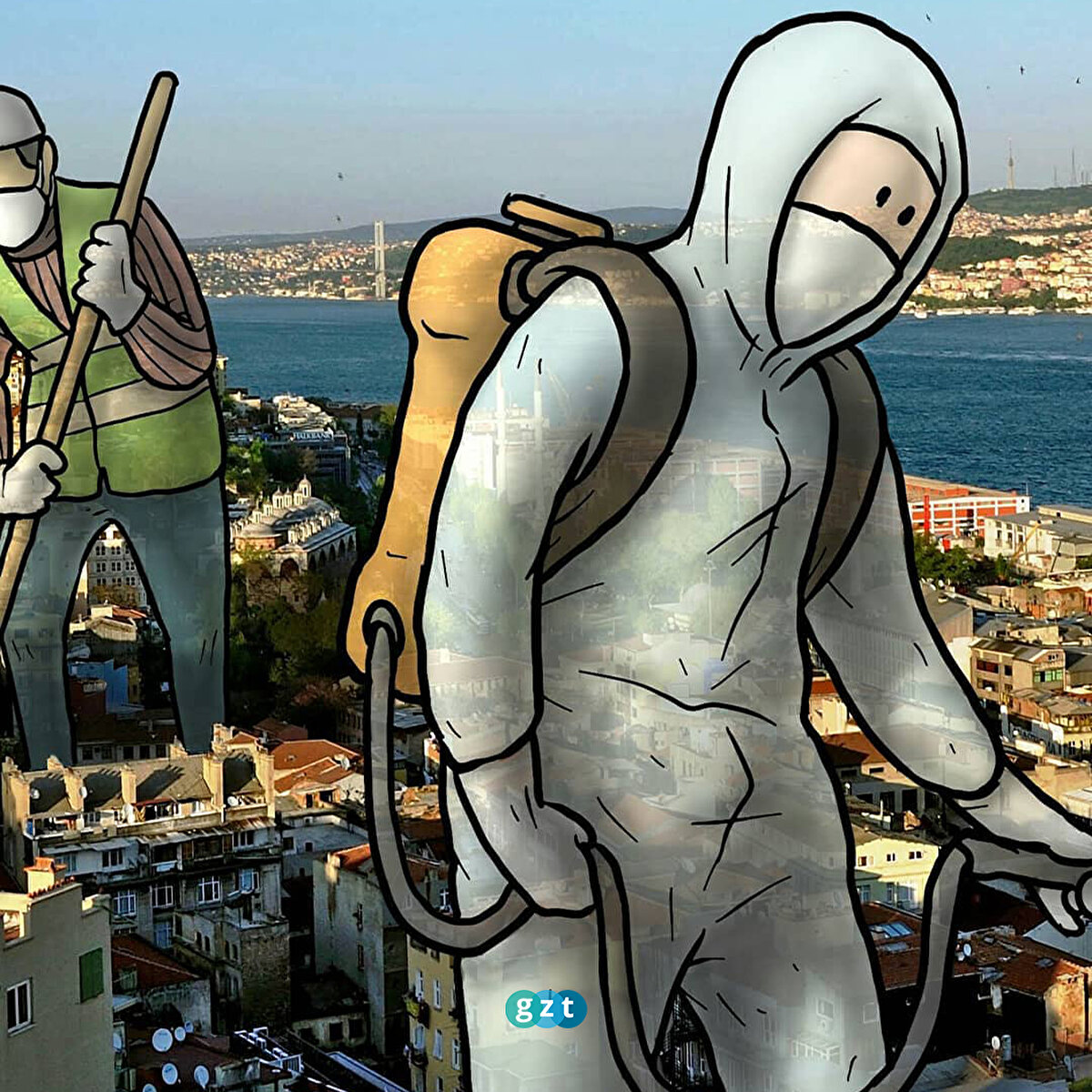 Hakan Keles'in koronavirüs temalı yaptığı çizimler 👏🏻