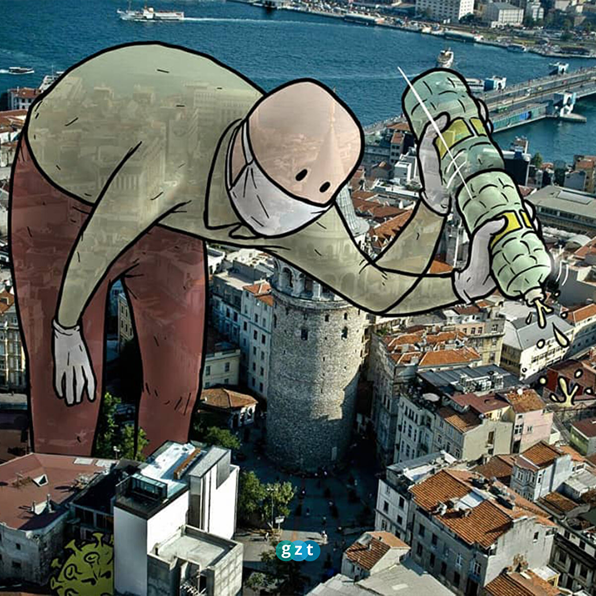 Hakan Keles'in koronavirüs temalı yaptığı çizimler 👏🏻