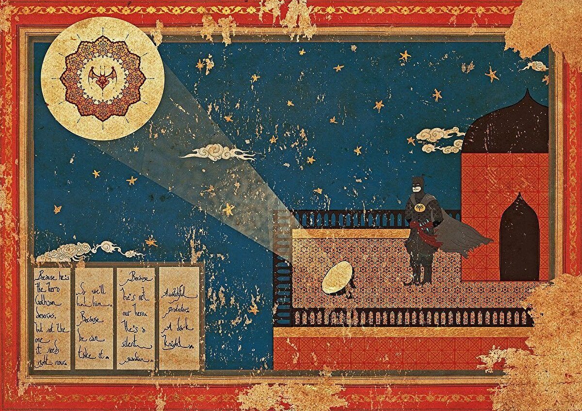 🎞 Tıpkı Osmanlı dönemi nakkaşları gibi, @m_palta da kendi döneminde gerçekleşen olayların yanı sıra kendi döneminin edebiyatını ve sinemasını irdeleyip resmediyor. ⠀
