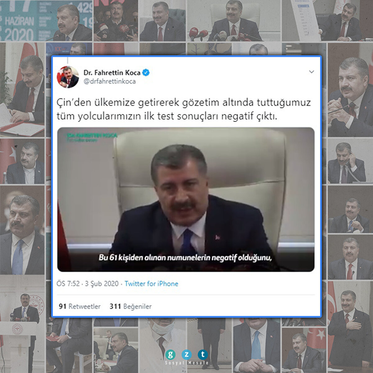 Çin'den getirilen vatandaşların COVID-19 test sonuçları negatif çıkmıştı