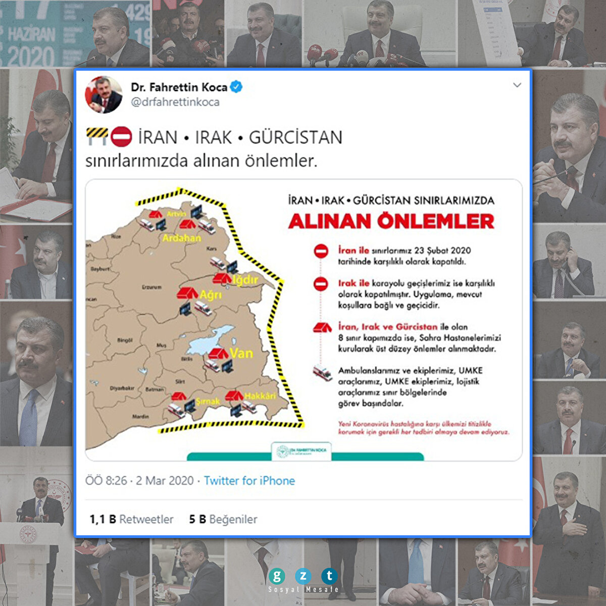 İran, Irak ve Gürcistan sınırında sahra hastaneleri kuruldu, olası bir riske karşı önlemler artırıldı