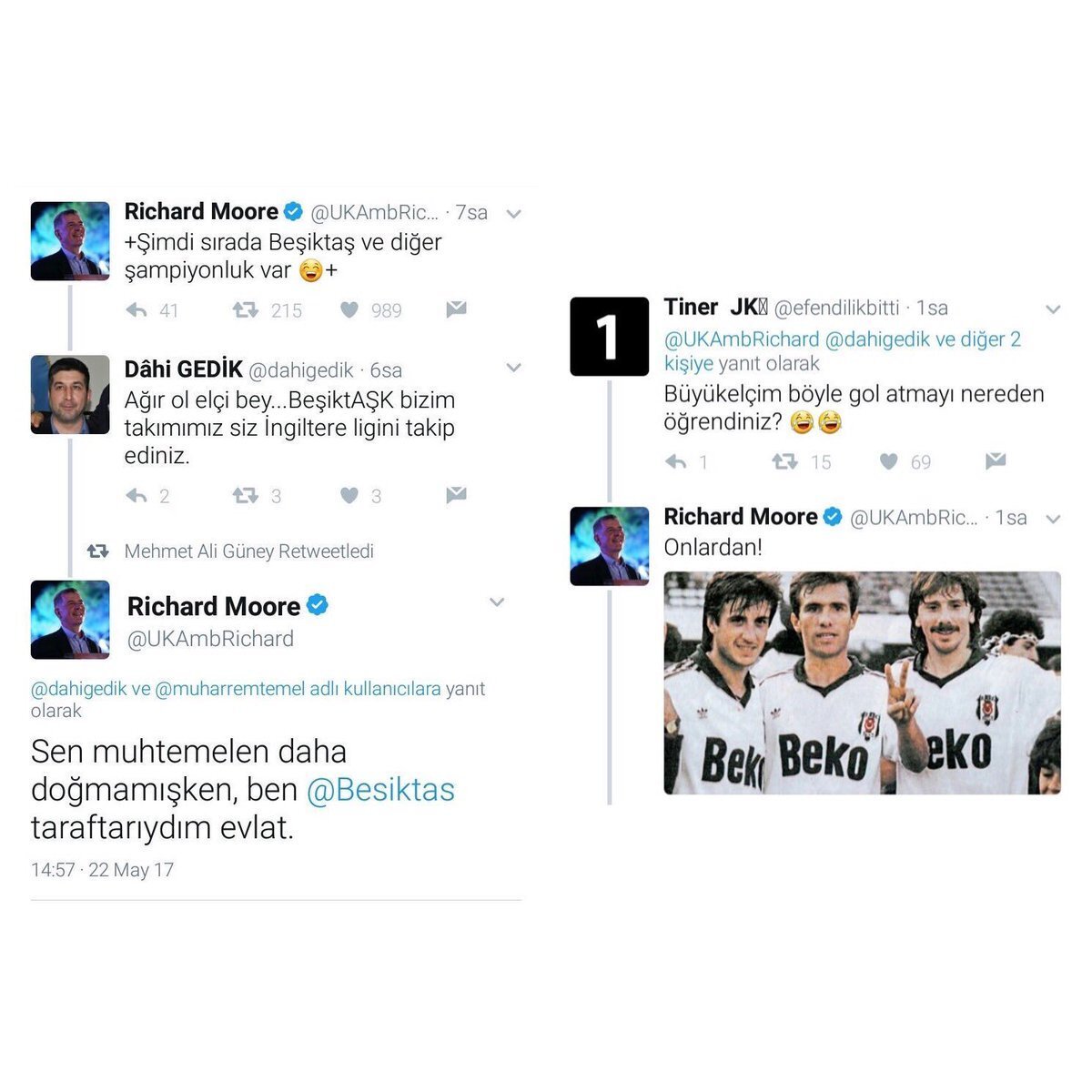 İşte Moore'un akıllara kazınan tweetlerinden ikisi