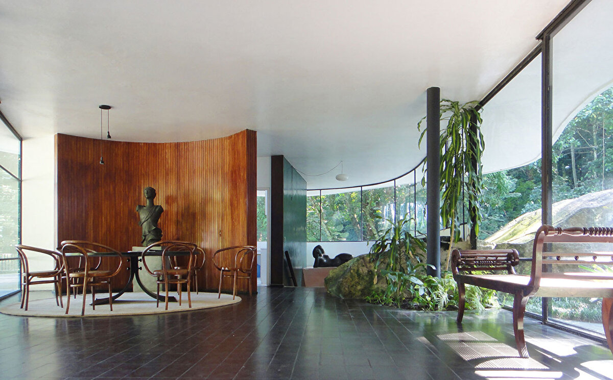 Casa Das Canoas, Oscar Niemeyer, Rio de Janeiro, Brezilya.