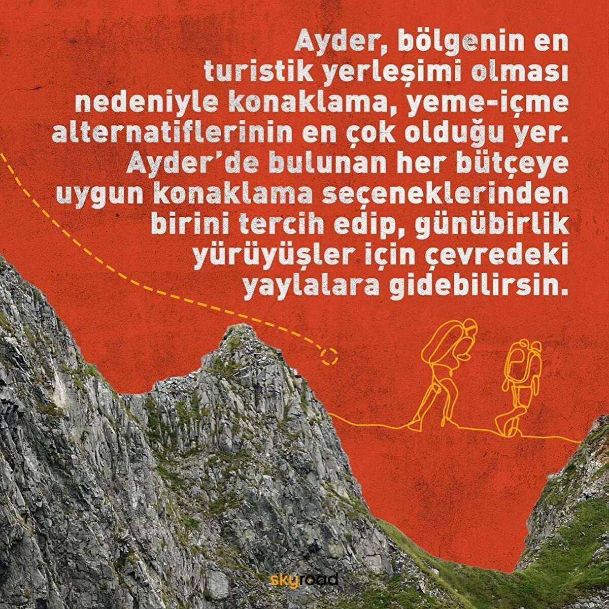 📍Konforlu bir pansiyona yerleşip günlük yürüyüşler yapıp akşam kaplıca sularında dinlenebilir veya 3-6 günlük rotalarda her gece farklı bir yerde hatta çadırda konaklayarak yapabilirsin.⠀