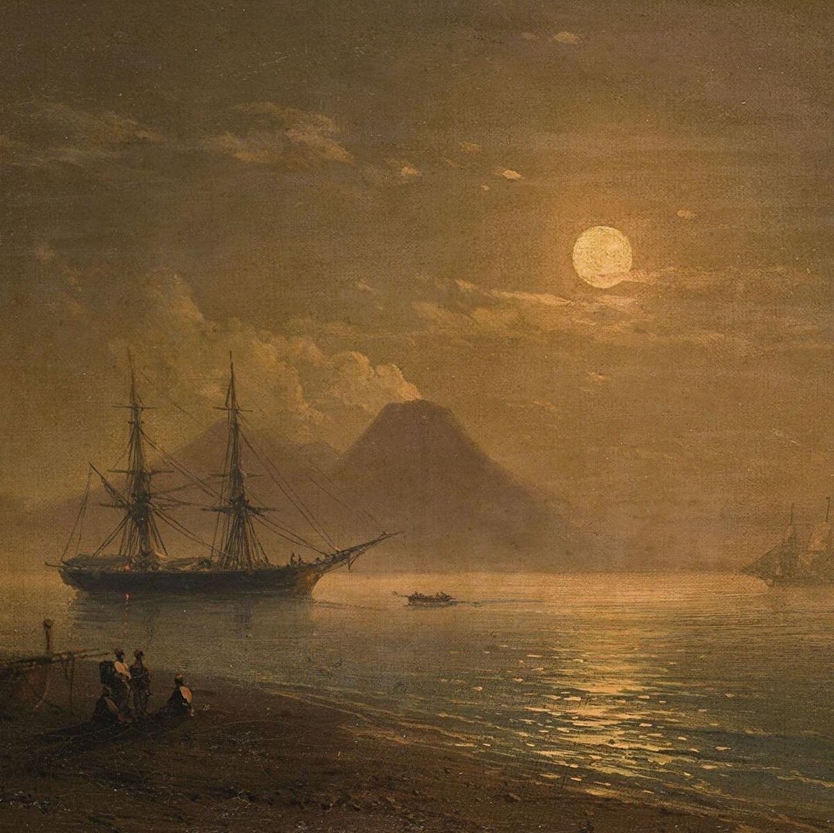 🖼 1845 yılında Rus Donanmasında görevli olarak İstanbul’a ilk gelişinde yaptığı resimlerle Sultan Abdülmecid’in ilgisini çeken Ayvazovski, ileride tablolara dönüşecek birçok eskizle Rusya’ya döndüğünde bunların bir kısmı sarayın duvarlarına asılır. ⠀