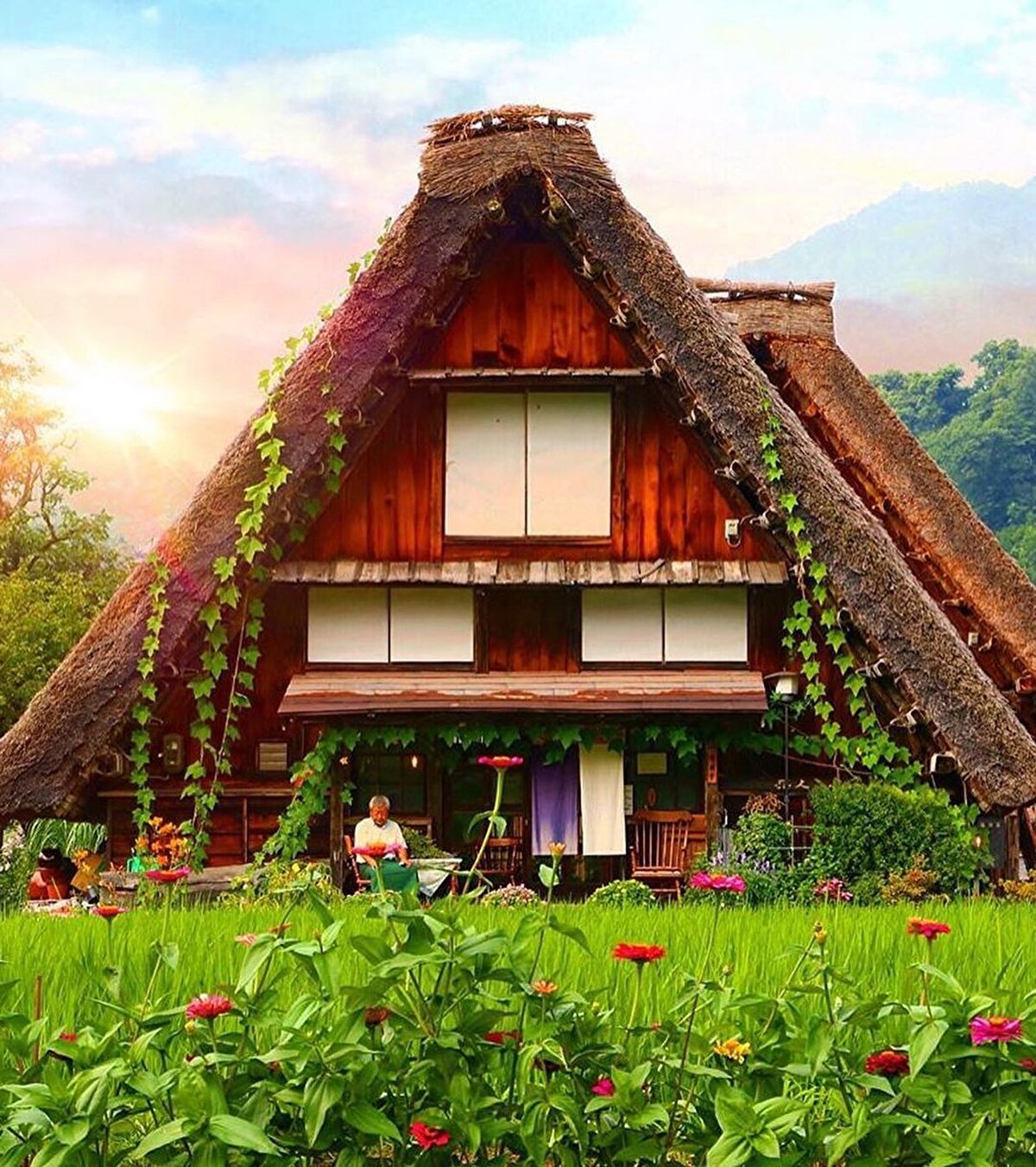 🚆Shirakawa-go’ya ulaşmak pek zor değil. Demirağlarla örülmüş bir ada ülkesi burası. Tokyo-Nagoya-Takamaya-Kanazawa hattını hızlı trenlerle (shinkansen) yaklaşık 6 saatte geçtikten sonra varılan Kanazawa, Shirakawa-go’nun anahtarı durumunda.⠀