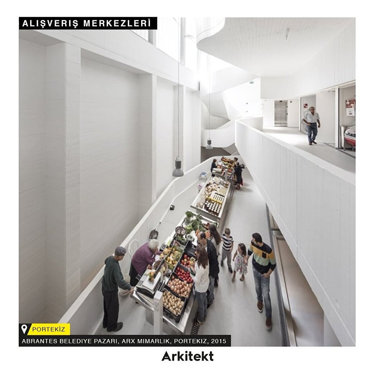 5_Alışveriş Merkezleri: Betonun yapı malzemesi olarak kullanımı ile birlikte pazarlar sadece çatı strüktürü olmaktan çıktı ve yüksek katlı ticarethaneler oluşturuldu. Tasarımcılar yeni malzemeye çeşitli yaklaşımlar uyguladılar. 1920'lerin sonlarından başlayarak, yeni form denemeleri ve mekansal düzen değişiklikleri oluşmaya başladı.