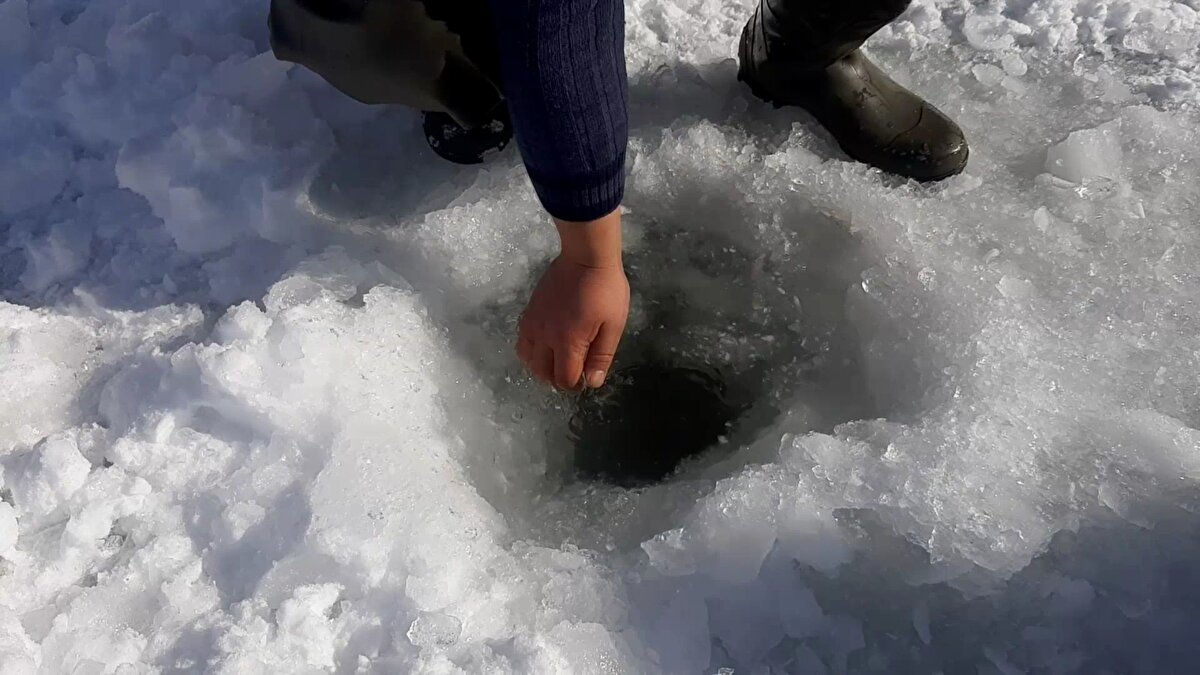 Nehirde balık tutan vatanların zorlu mesaisi ise cep telefonu kamerasına yansıdı. Sosyal medyada paylaşılan görüntüler büyük ilgi gördü.