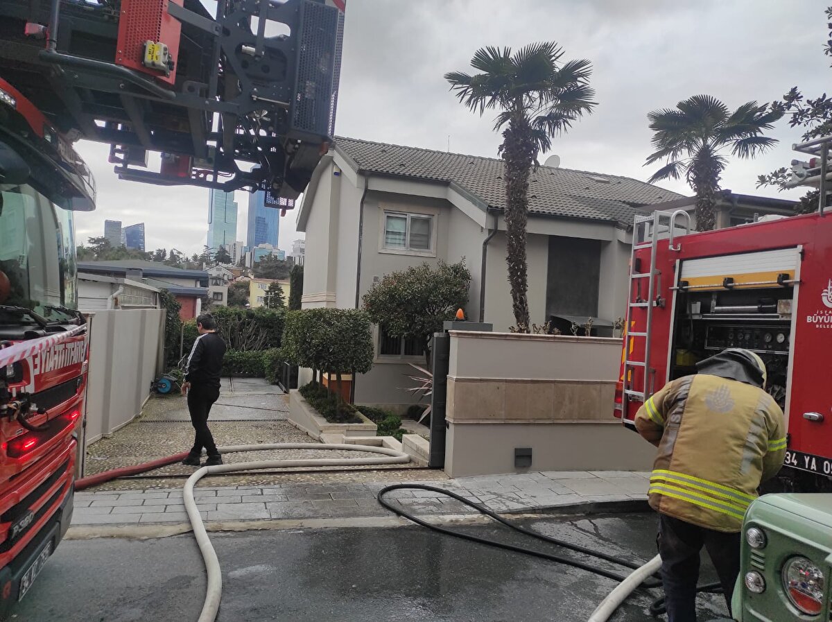 Olay yerine itfaiye ekipleri sevk edildi. 