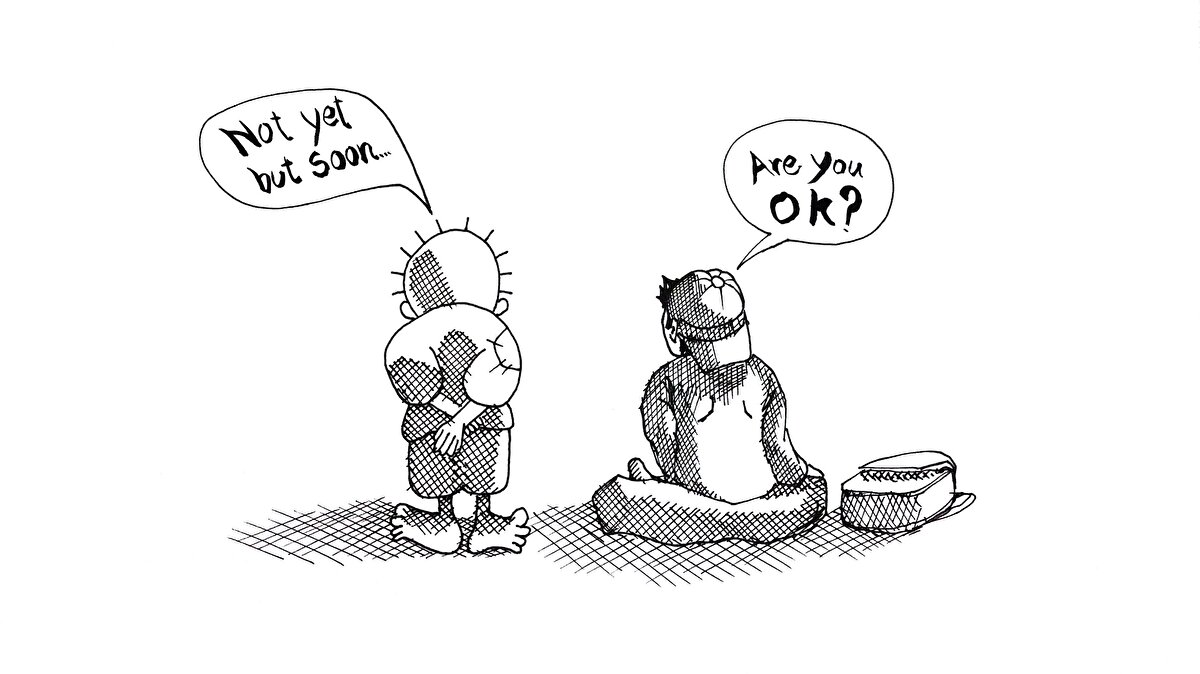 Filistin’de bir çocuk: İyi misin? <br><br>Hanzala: Henüz değil ama yakında…