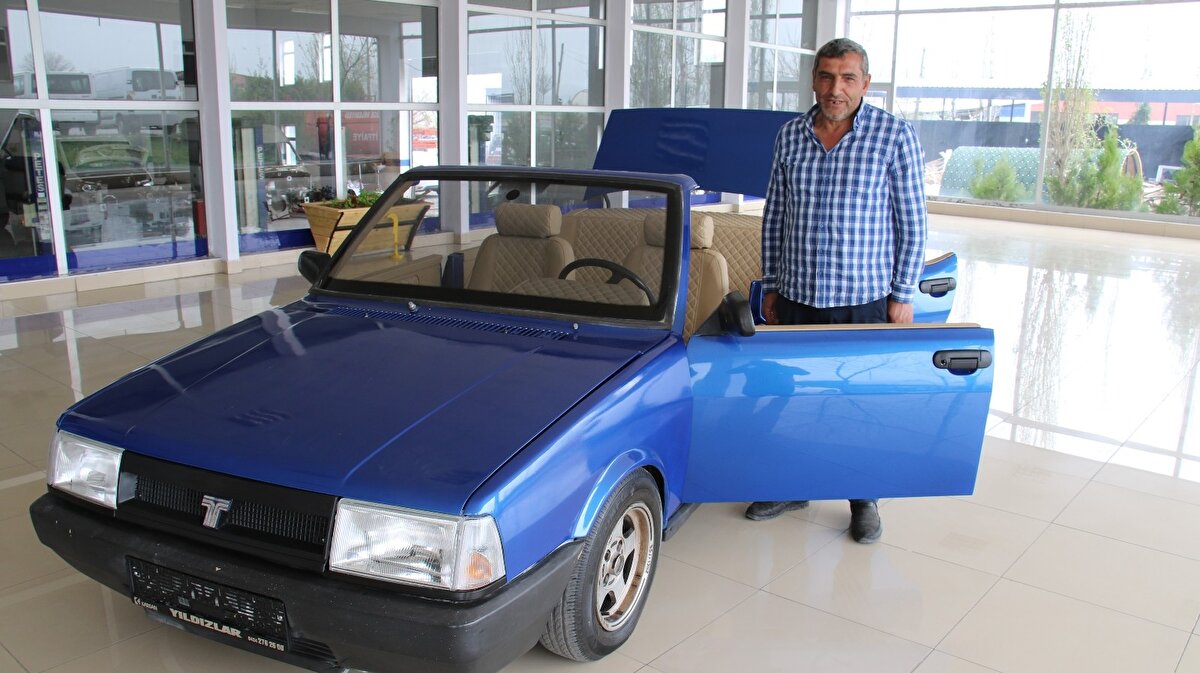 Zevk için böyle bir çalışma yaptığını aktaran Yıldız, hiç bir şekilde satış yapmayı düşünmediğini, kapının önüne koyacağını isteyenin gelin arabası bile yapabileceğini aktardı.