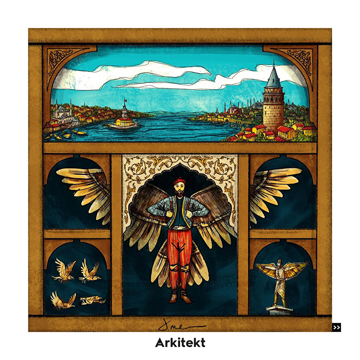 3- Galata Kulesi ve Hezarfen Ahmet &#199;elebi