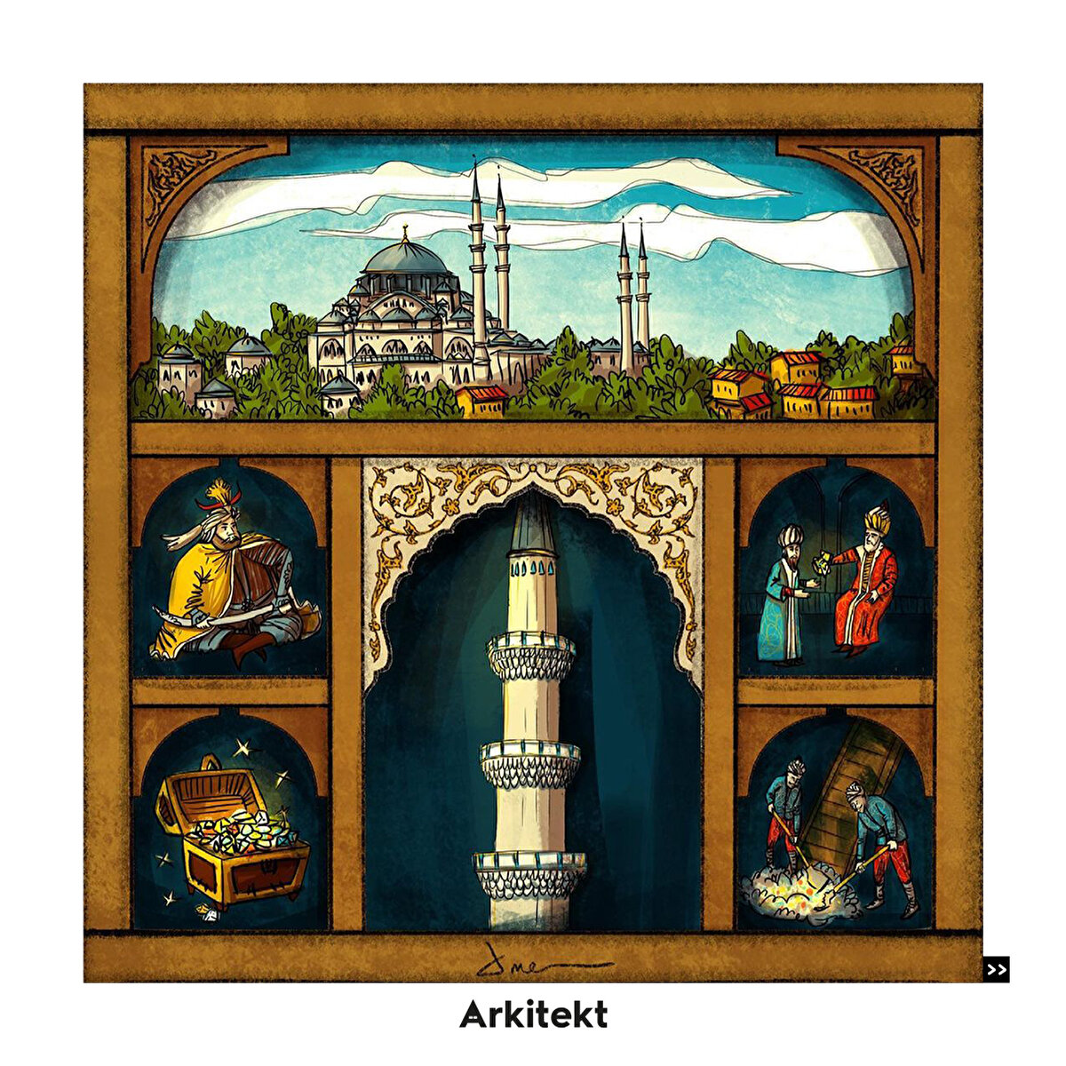 8- S&#252;leymaniye Camii’nin cevherli minaresi