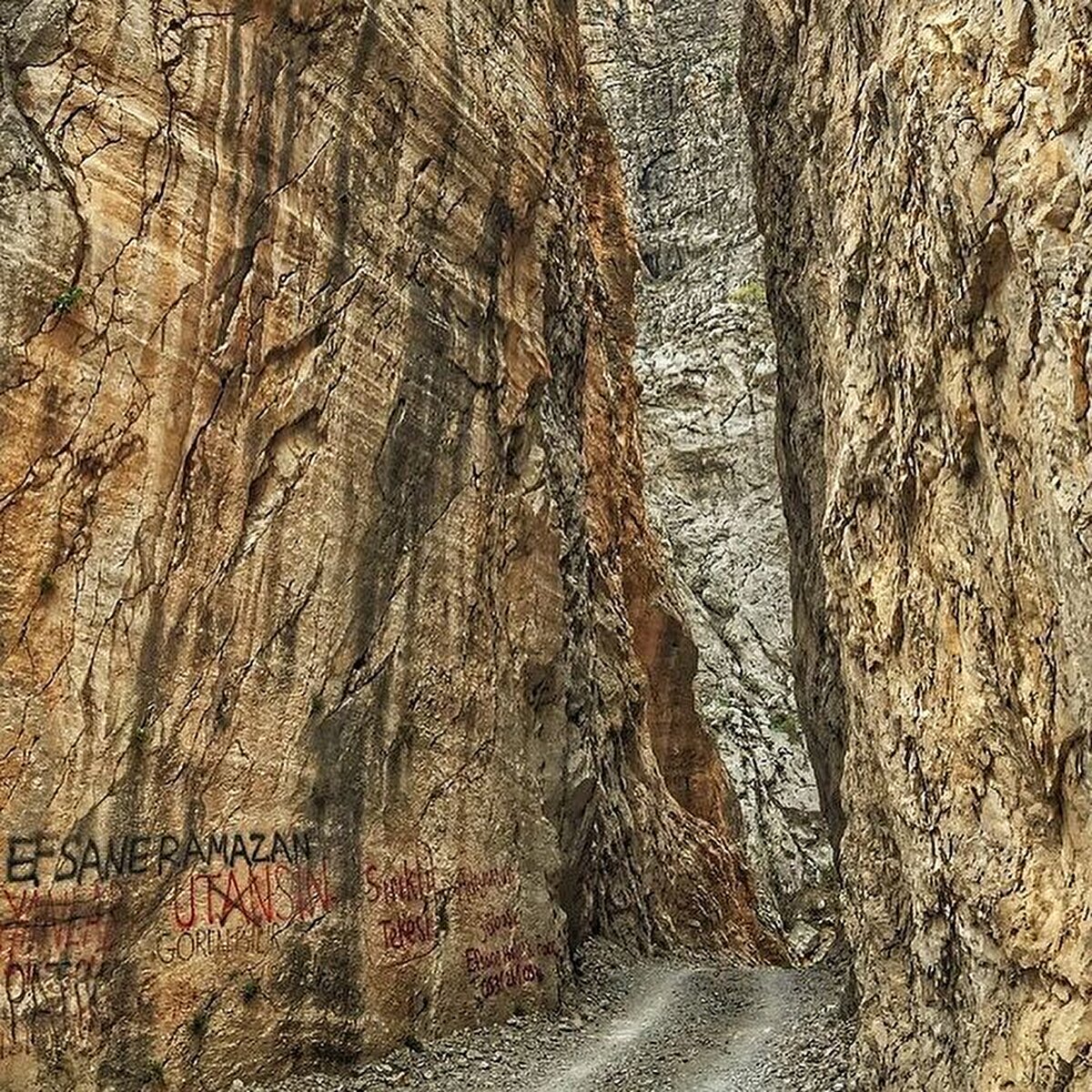 🪨 En az kanyon kadar bizi etkileyen bir diğer konu ise “Taş Yol” hikâyesi. Taş Yol, yapımına 142 yıl önce, Erzincan-Sivas yolunu kısaltmak için başlanmış yol projesi. Dağların delimi kol gücüyle 132 yıl boyunca dededen toruna devam etmiş. Giden gelmemiş, gelen geri dönmek istememiş uzun yıllar. Hasret bütün ilçeyi kor gibi kavururmuş ki artık buna bir çözüm bulmak icap etmiş. Hem de padişah acı bir ferman buyurmuş; kimse gurbete çıkacaksa bile ailesini yanına almayacak, Eğin boş bırakılmayacak deyû! Eğin boş kalmasın diye nice güzeller yıllarca er yolu beklemiş. Hasret sonunda onlara dağı bile deldirecek cesareti vermiş. Şimdilerde 8 km uzunluğunda bu taş yol, turizm amaçlı kullanılıyor.⠀