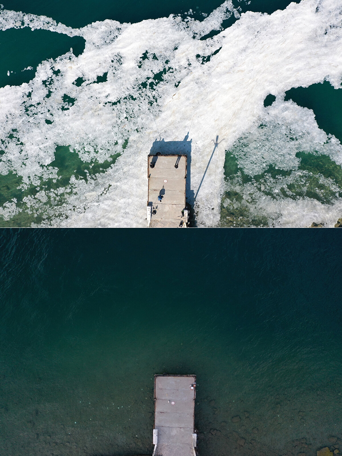 Emre Yakar ise müsilajın azalmasından dolayı balık avlamaya geldiğini anlattı.