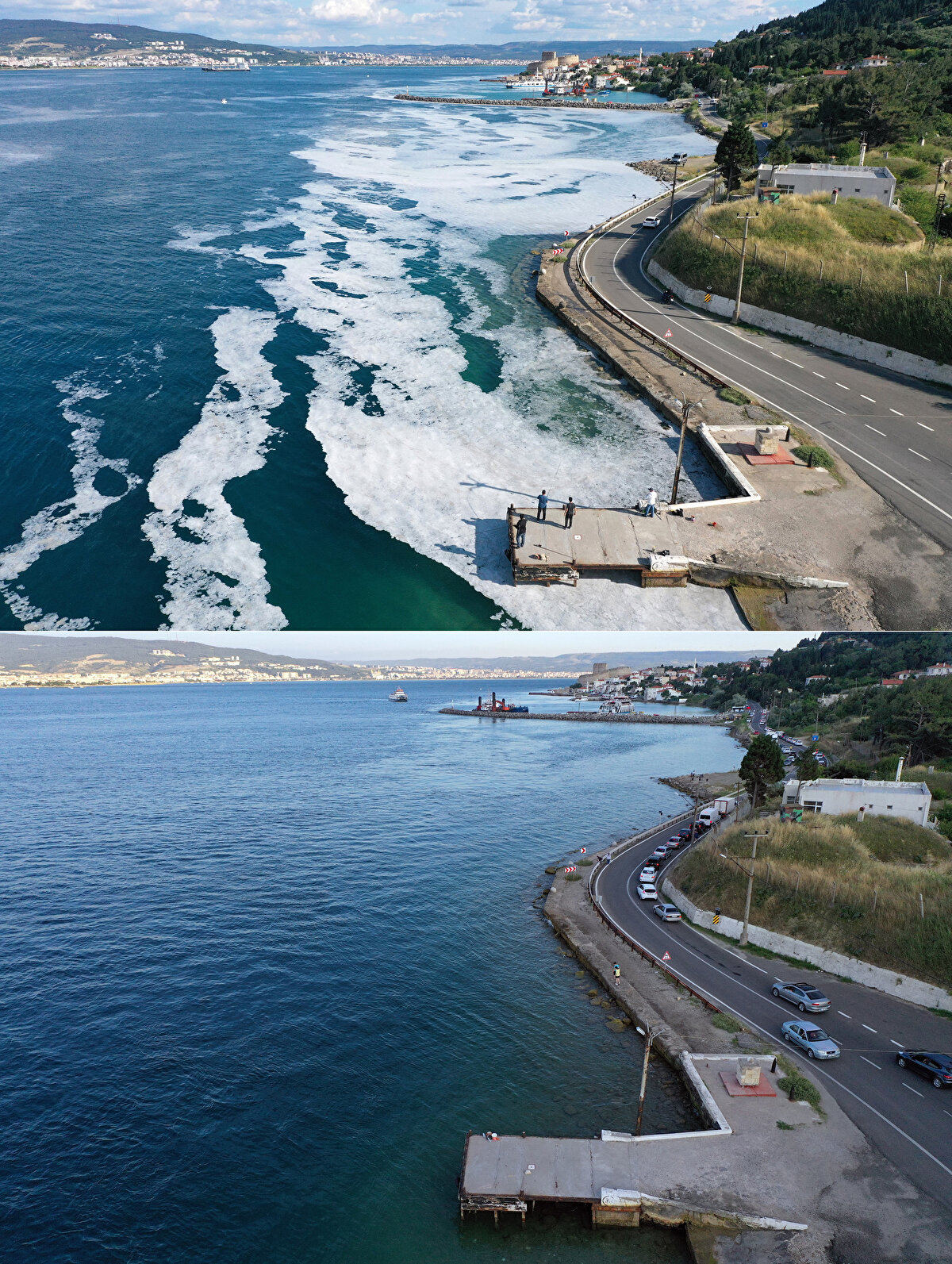 Tamamen bitmiş değil ama umarız bu çalışmalarla müsilaj bitecek, etkisini yitirecek, Marmara Denizi eski güzel günlerine kavuşacak. diye konuştu.