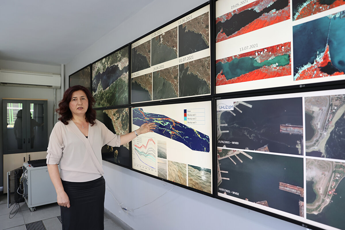 İstanbul Teknik Üniversitesi (İTÜ) Uydu Haberleşme ve Uzaktan Algılama Uygulama ve Araştırma Merkezi (UHUZAM), Marmara Denizi'nde ortaya çıkan müsilajın (deniz salyası) temizlendiğini uzaydan da görüntüledi.