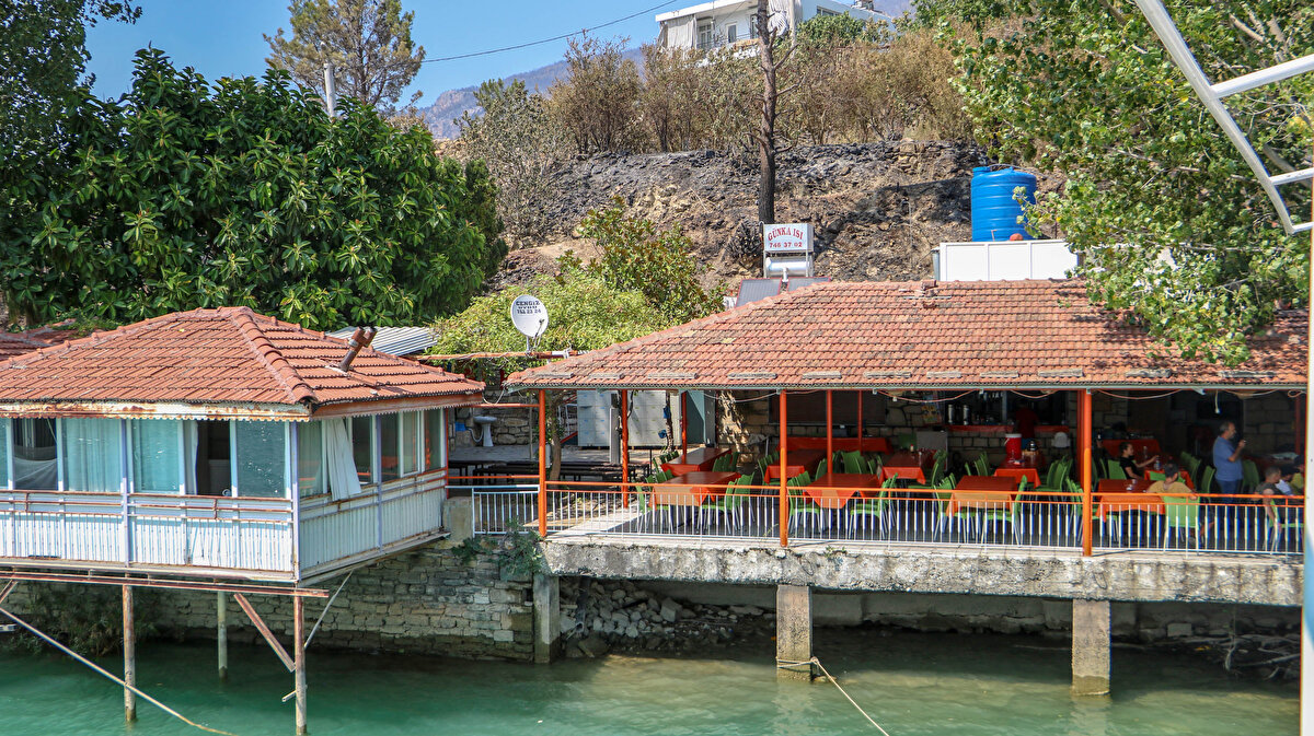 Yardım için birçok yeri aradıklarını ama dönüş alamadıklarını söyleyen Enhoş, “Böyle bir yangın hayatımda görmedim. Gitmeyi düşündüğümüz yerlerde de yangın başlayınca bu mevkide dolanmaya başladık. Herkesin elinde birer telefon ile 112'yi aradık. Gölün üstündeki dumandan alevler dahi gözükmüyordu. İnsanı zehirleyecek cinsten duman ve neredeyse 80 kilometre süratle esen fırtına vardı. Allah'tan teknemizin gündüzden deposu doluymuş ve yedekte de 50 litre yakıt varmış. O an mazotun bittiği yere kadar gideceğiz, dedik. Herkesi aradık ama bize ulaşan olmadı diye konuştu.