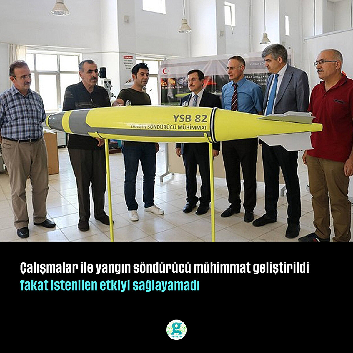 Çalışmalar ile yangın söndürücü mühimmat geliştirildi fakat istenilen etkiyi sağlayamadı