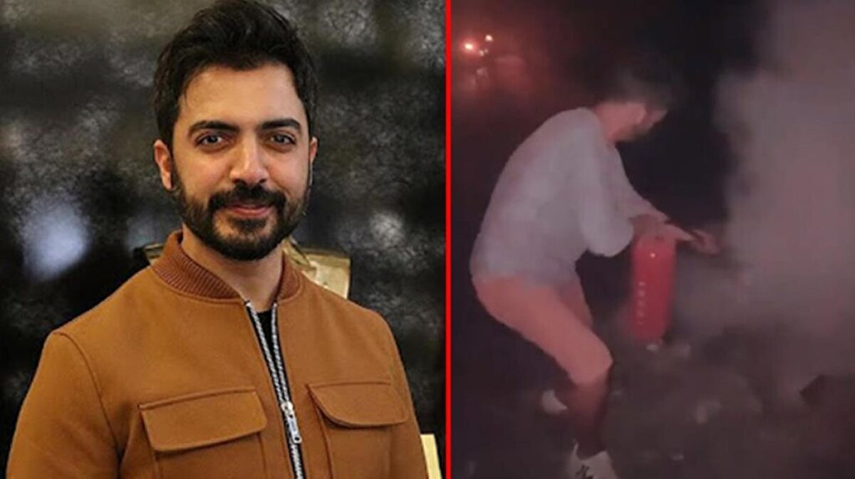 Bölgedeki çalışmalara yangın söndürme tüpleriyle destek veren şarkıcı Yusuf Güney, Çardak Mahallesi Balamut mevkisinde, yangın söndürme işlemi yapan orman memurları ile tartışma yaşadı.