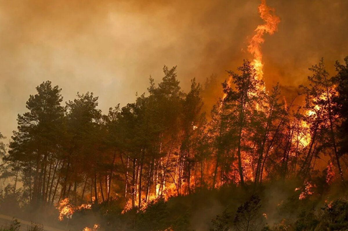 Antalya'nın Manavgat ilçesindeki ormanlık alanda yangına müdahale eden bir arazöz ekibinin yükselen alevlerin arasında yaşadıkları zor anların yansıdığı telsiz konuşmalarında, bir işçinin son dakikaya kadar bölgeden ayrılmayacaklarını söylemesi, sahadaki mücadeleyi gözler önüne serdi.
