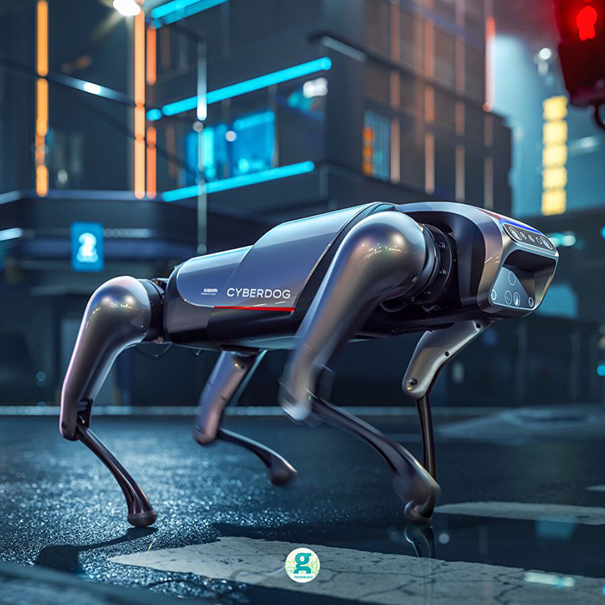 Robotun içerisinde RealSense D450 ölçme donanımıyla birlikte özel sensör ve kameralarda barındırıyor.