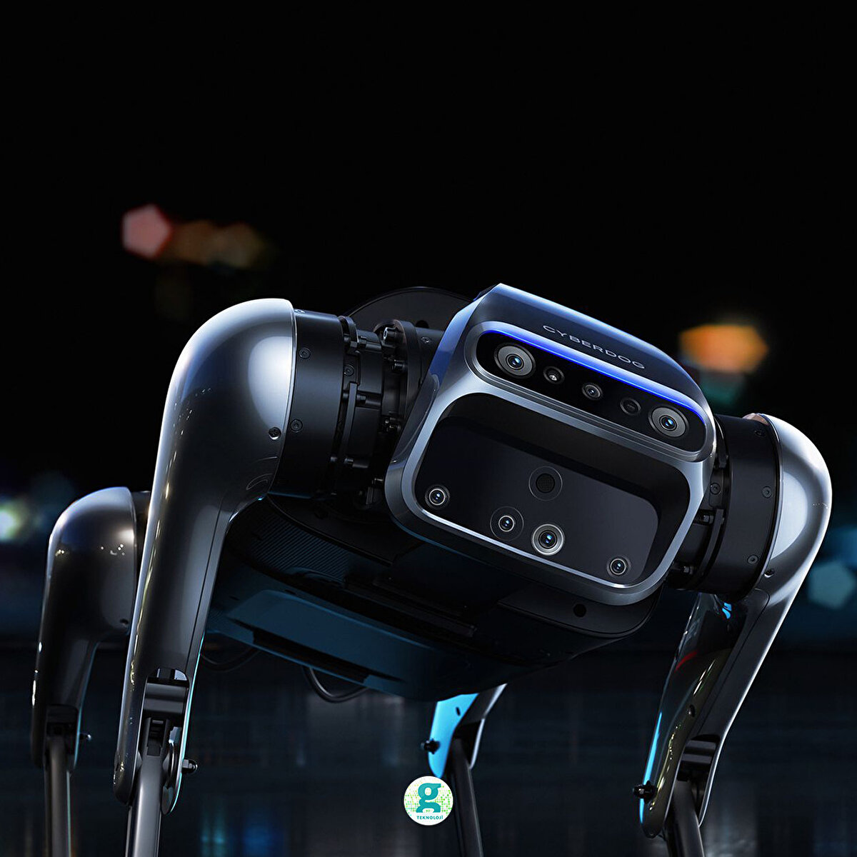 Robotun içerisinde RealSense D450 ölçme donanımıyla birlikte özel sensör ve kameralarda barındırıyor.