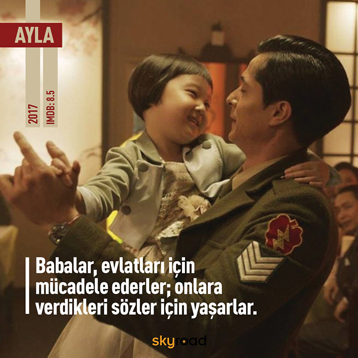 Film, 1950’de Kore Savaşı’nın tahribatının ortasında Süleyman Astsubay’ın küçük bir kızı bulmasi ile başlar. Filmde, ailesini savaşta kaybeden 5 yaşındaki Ayla ismini verdiği manevi kızı Eunja Kim ile savaş sırasında yaşadıklarını anlatıyor.