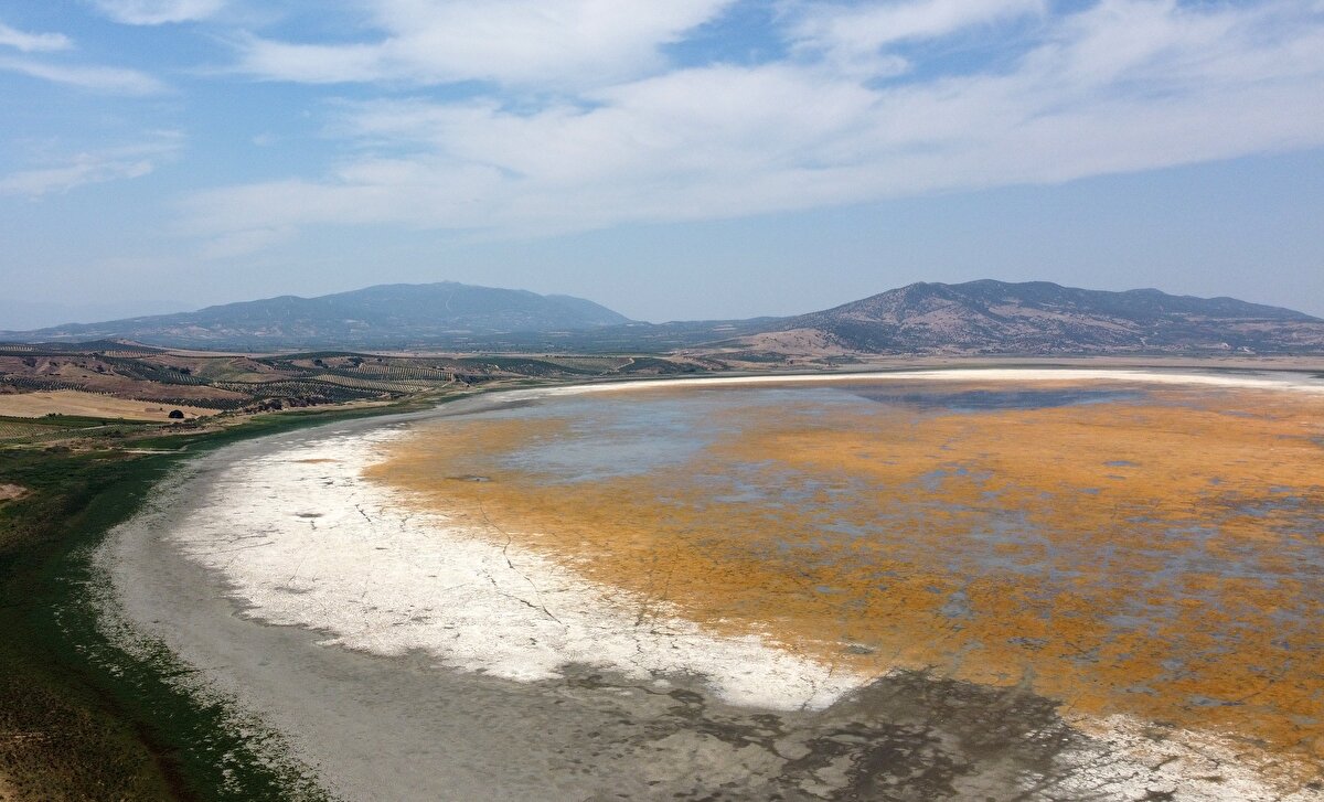 Bir dönem tepeli pelikan, küçük karabatak gibi çok sayıda su kuşuna ev sahipliği yapan ve çevresindeki mahalle sakinlerince sazan avlanan gölde bu yaz sadece kuzeybatısındaki küçük bir alanda ve yaklaşık 10 santimetre yüksekliğinde su kaldı.
