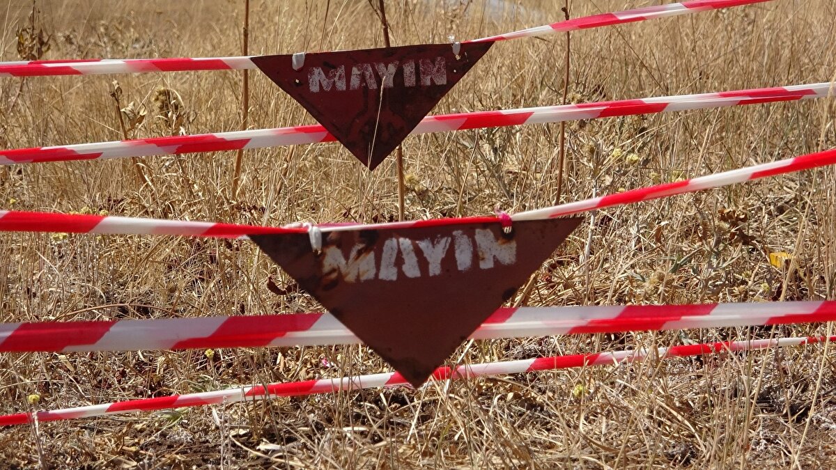 Ekipler, sınır hattında yaklaşık 77 bin 769 metrekarelik alanı tarayarak temizledi. 