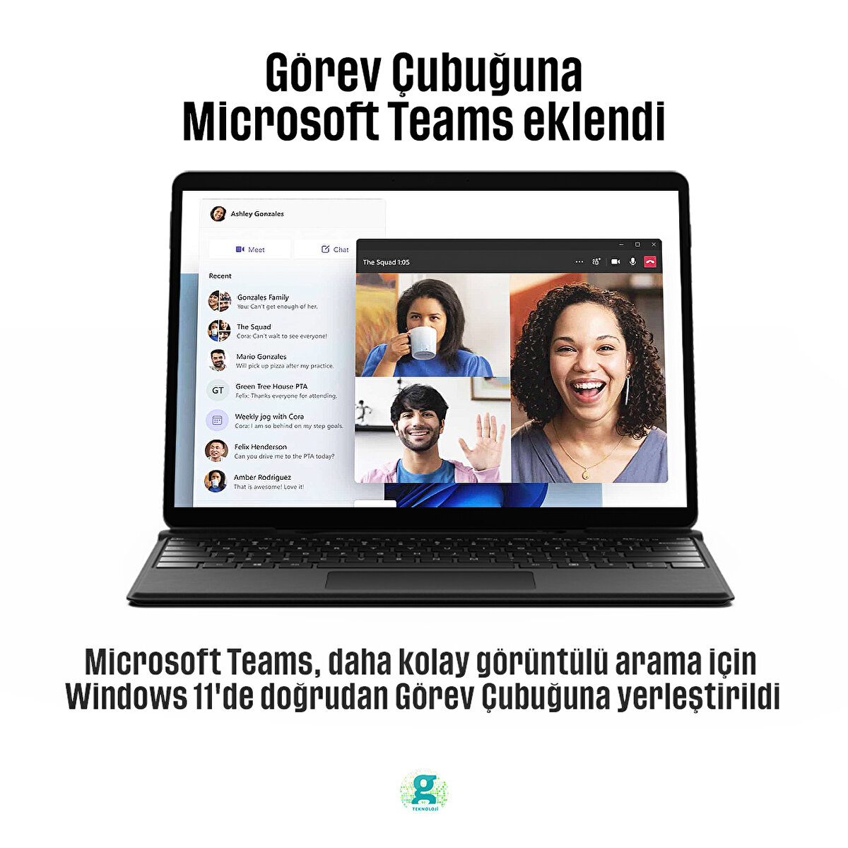 Microsoft Teams, daha kolay görüntülü arama için Windows 11'de doğrudan Görev Çubuğuna yerleştirildi