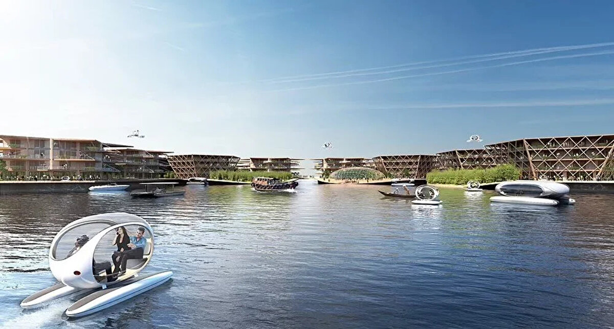 İklim krizi ile mücadele kapsamında Güney Kore’nin Busan şehrinde yüzen şehir inşa edileceği açıklandı. Birleşmiş Milletler (BM) tarafından desteklenen projenin 2025 yılı itibarıyla bitirileceği belirtilirken, şehirde 75 hektarlık alanda 10 bin kişi yaşayacağı vurgulandı.<br>