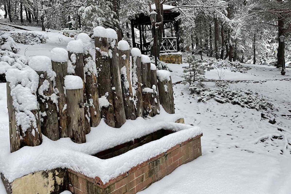 Tesis işletmecilerinden Mustafa Eroğlu, kar yağışıyla birlikte hem Limni Gölü'nün manzarasının hem seyir teraslarının hem de geliş ve dönüş yolunda Zigana Dağı'ndan izlenen manzaranın eşsiz güzellikte olduğunu söyledi.<br><br>