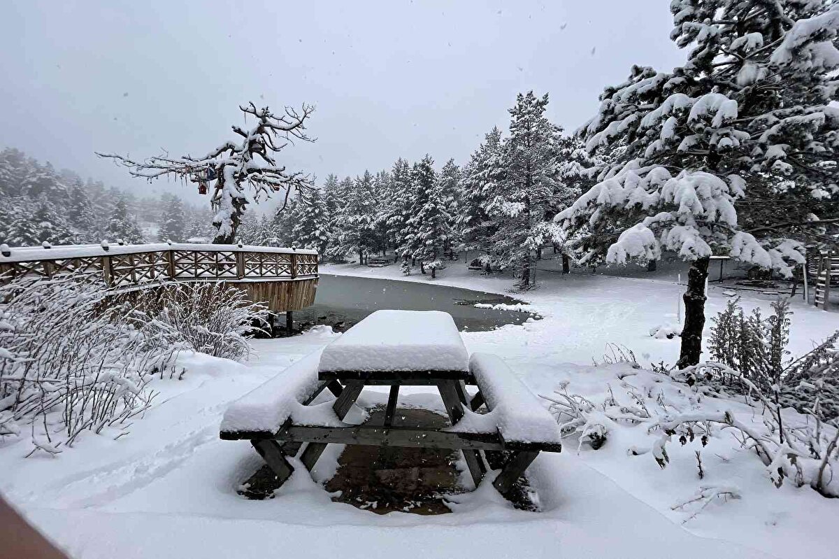 Kar yolları kapatıncaya kadar tesisi ziyarete açık tutmaya devam edeceklerini ifade eden Eroğlu, “Kar yağışıyla muhteşem bir görüntü ortaya çıktı. Şu an 20 santimetre civarında kar kalınlığı var. Tüm ziyaretçilerimizi Limni Gölü'nün bu halini görmeye davet ediyorum” dedi.<br><br>
