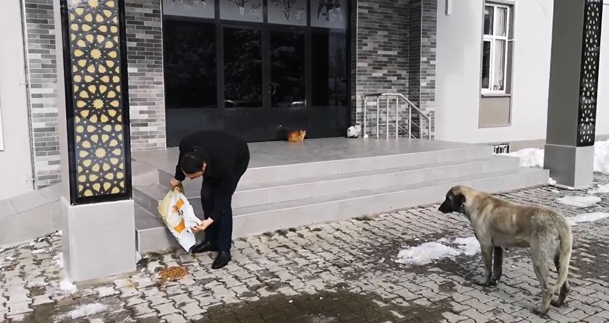 Kent merkezine 9 kilometre mesafedeki gölet, beyaz örtüyle kaplandı. İlgi çeken göletin buzla kaplanmış hali havadan drone ile görüntülendi.<br><br>