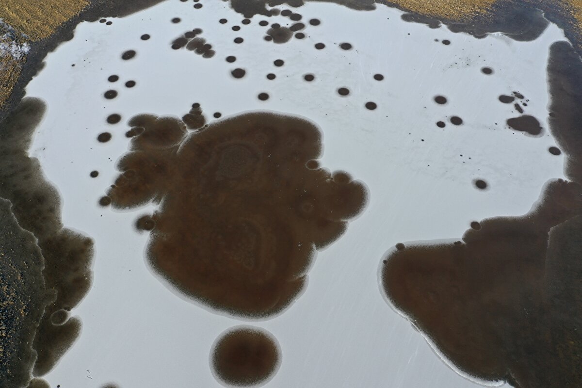 Türkiye'nin en büyük milli parkı olan, Ağrı-Iğdır arasındaki Ağrı Dağı Milli Parkı'nın Iğdır kesiminde hava sıcaklığı sıfırın altında 10 dereceye düştü.