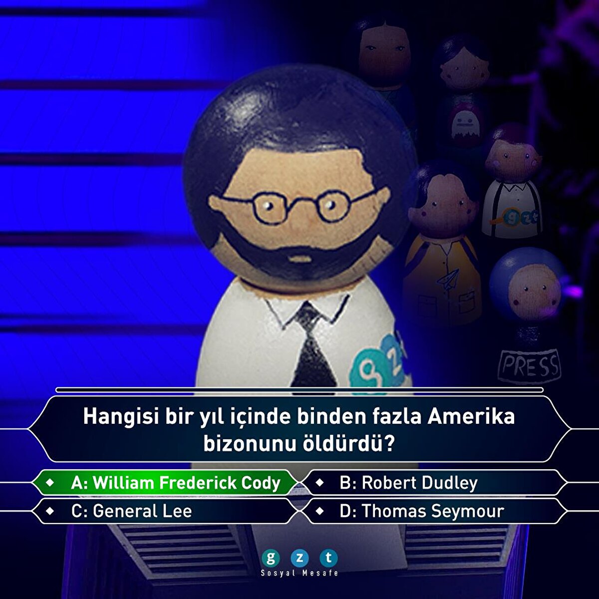 William F. Cody, öldürdüğü bizonlar nedeniyle  Buffalo Bills olarak tanındı