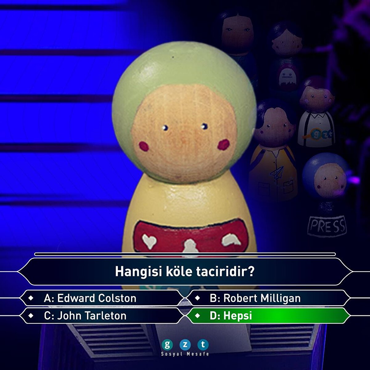 Edward Colston, Robert Milligan ve John Tarleton ünlü Avrupalı köle tacirleriydi