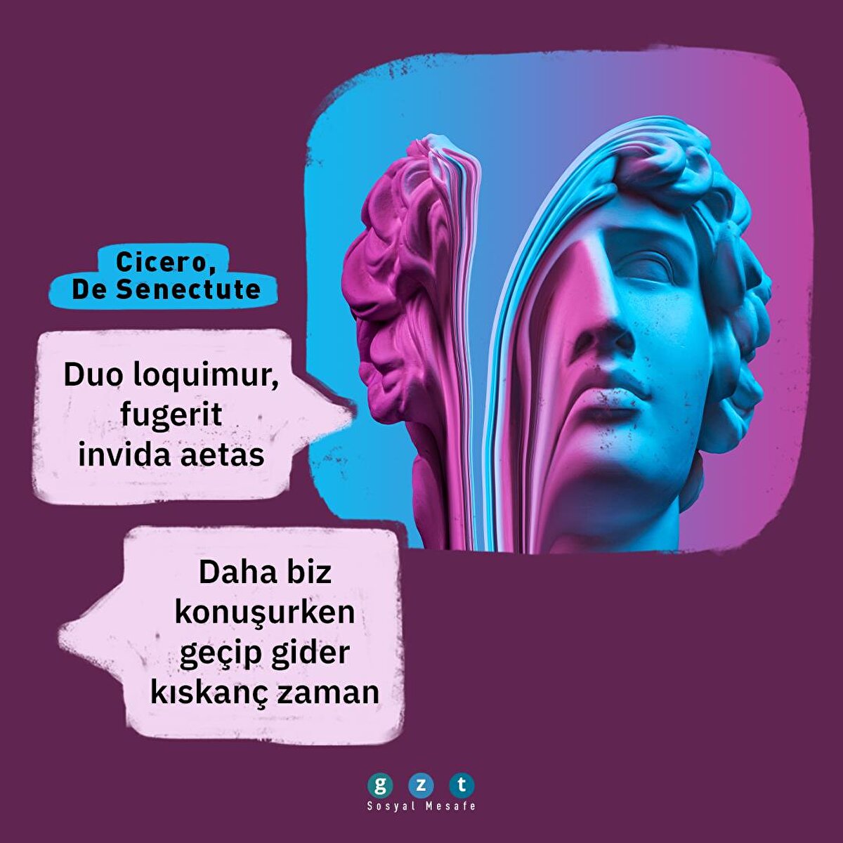 Daha biz konuşurken ge&#231;ip gider kıskan&#231; zaman