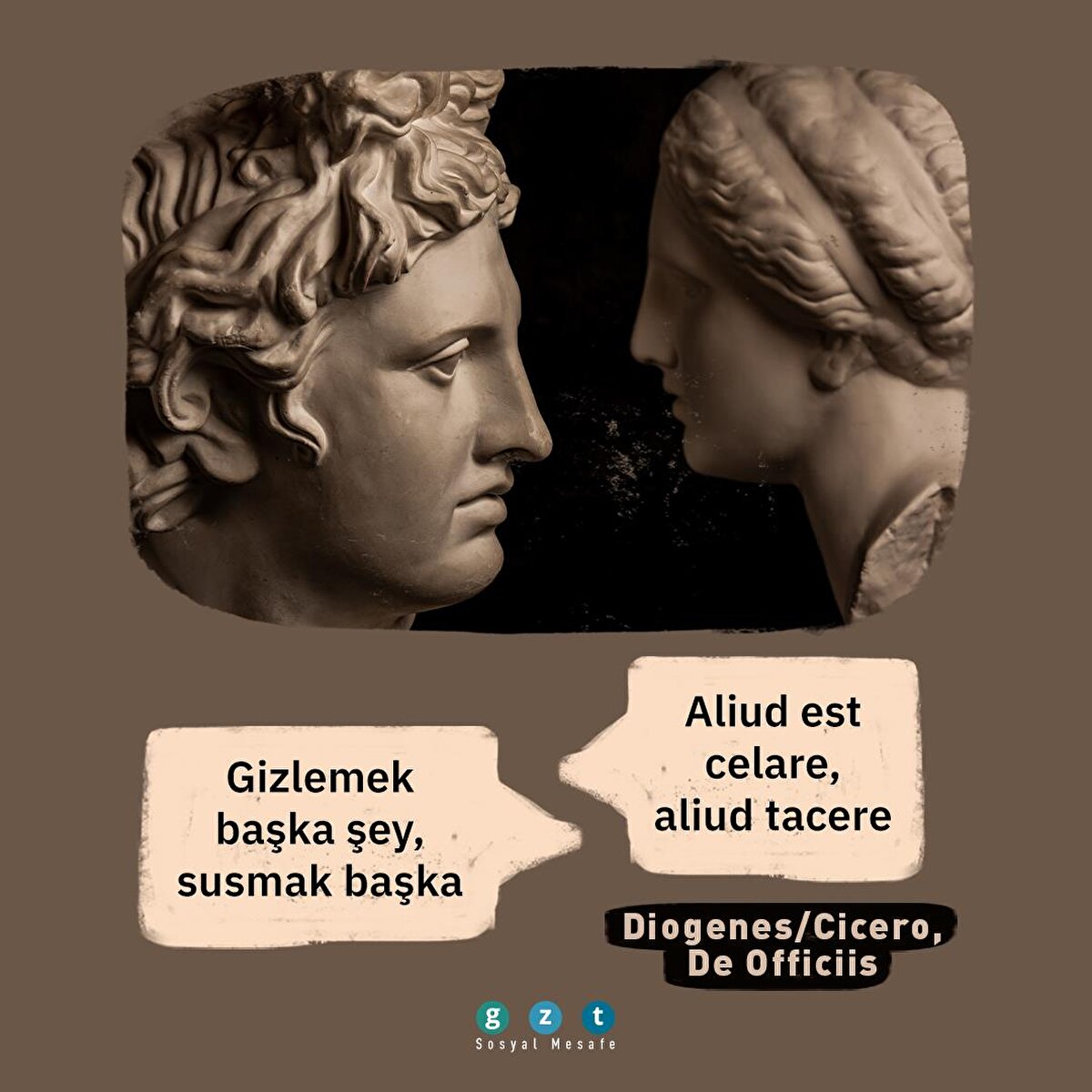 Gizlemek başka şey, susmak başka