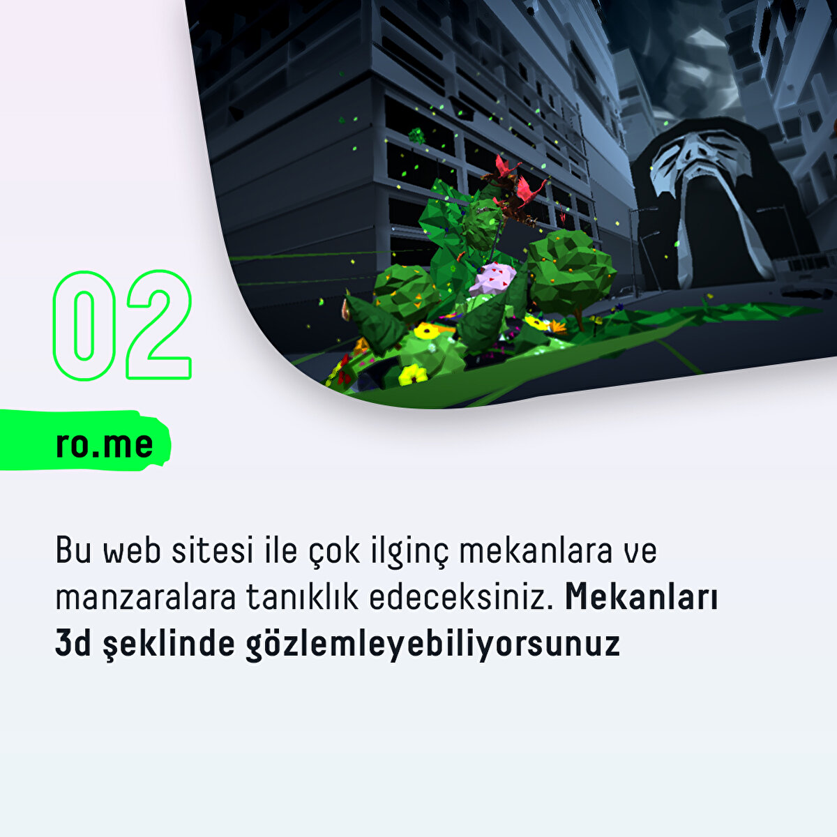 Bu web sitesi ile &#231;ok ilgin&#231; mekanlara ve manzaralara tanıklık edeceksiniz. Mekanları 3d şeklinde g&#246;zlemleyebiliyorsunuz