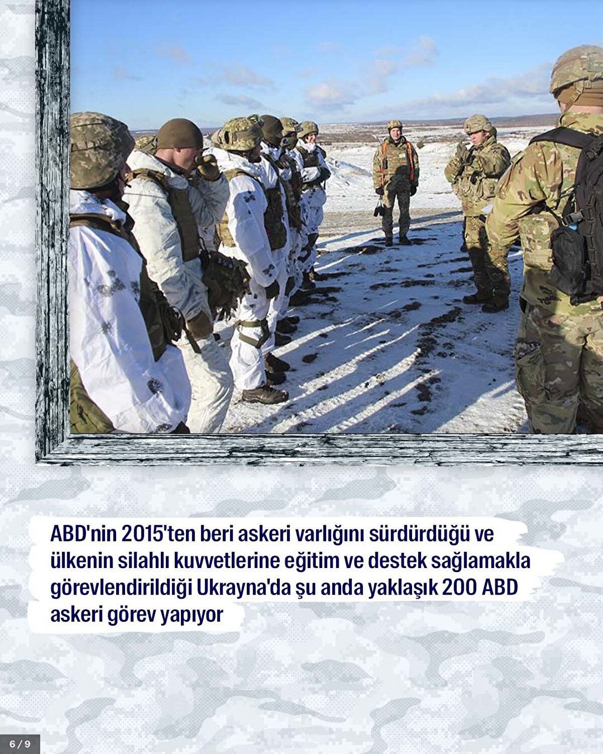 ABD'nin 2015'ten beri askeri varlığını sürdürdüğü ve ülkenin silahlı kuvvetlerine eğitim ve destek sağlamakla görevlendirildiği Ukrayna'da şu anda yaklaşık 200 ABD askeri görev yapıyor<br>